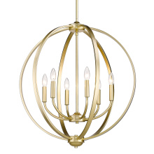 Golden 3167-6 OG - Golden Lighting Colson 6-light Chandelier in Olympic Gold